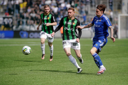 GAIS Julius Lindberg och GIF Sundsvalls Jesper Carström