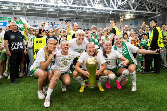Hammarbys Smilla Holmberg, Thea Sørbo, Moa Edrud, Sara