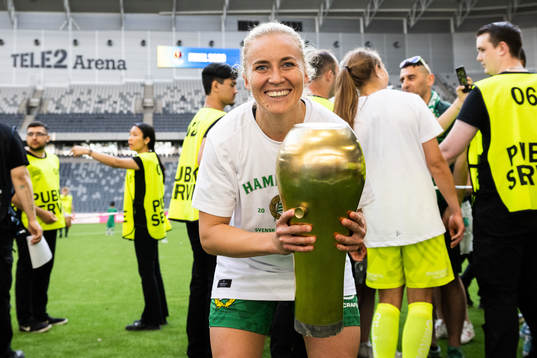 Hammarbys Ellen Gibson jublar