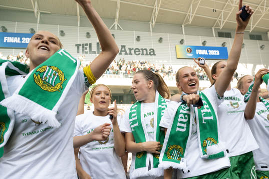 Hammarbys Ellen Wangerheim jublar
