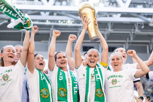 Hammarbys Matilda Vinberg, Kyra Cooney-Cross, Hanna