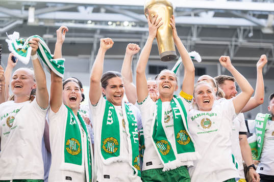 Hammarbys Matilda Vinberg, Kyra Cooney-Cross, Hanna