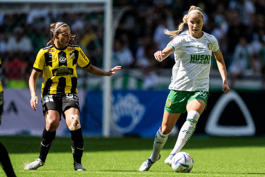 Häckens Rusul Rosa Kafaji och Hammarbys Eva Nyström
