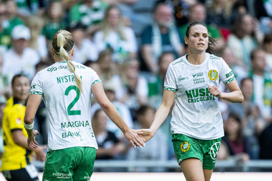 Hammarbys Eva Nyström och Simone Boye Sørensen
