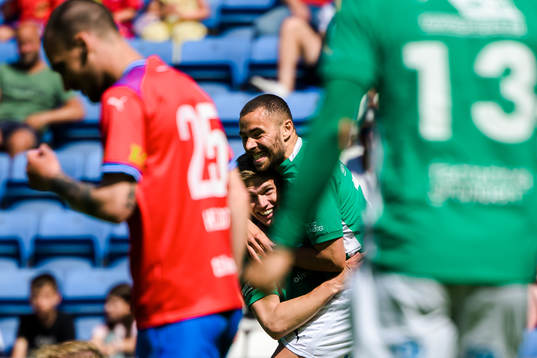 Jönköpings Södras Taylor Silverholt och Malkolm Moenza