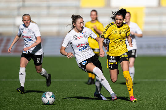 Vänersborgs Andrea Juric och Elfsborgs Izabella Bergström