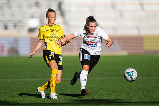 Elfsborgs Linn Sångberg och Vänersborgs Matilda Wiberg