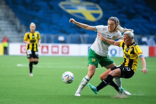 Hammarbys Emma Westin och Häckens Josefine Rybrink