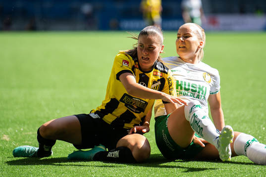 Häckens Hanna Wijk och Hammarbys Eva Nyström