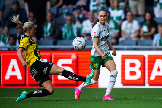 Häckens Josefine Rybrink och Hammarbys Vilde Hasund