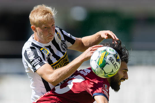 Landskronas Johan Rapp och Örgrytes Hady Saleh Karim