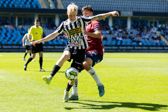 Landskronas Melker Widell och Örgrytes Daniel Paulson
