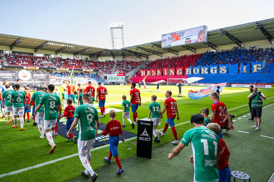 Helsingborg och Jönköpings spelare