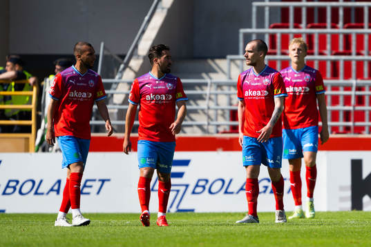 Helsingborgs Adam Hellborg och lagkamrater deppar