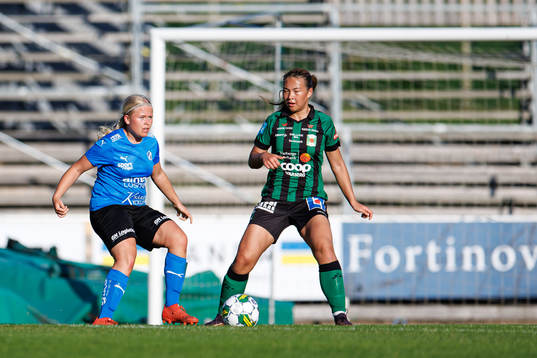 Halmstads Milly Göstasson och Varbergs Matilda Mårtensson