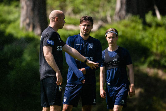 Nya tränaren Jens Berthel Askou och Anders Trondsen