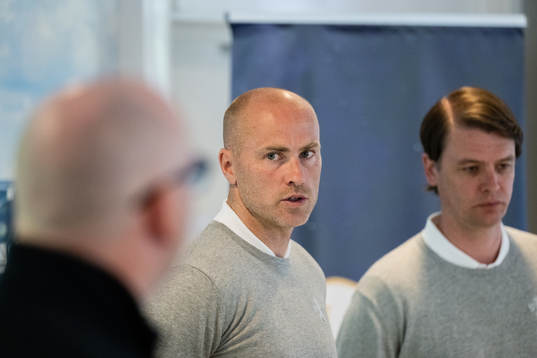 Nya tränaren Jens Berthel Askou och tekniske direktören