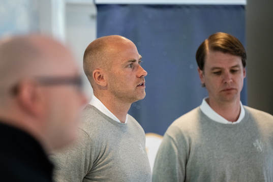 Nya tränaren Jens Berthel Askou och tekniske direktören