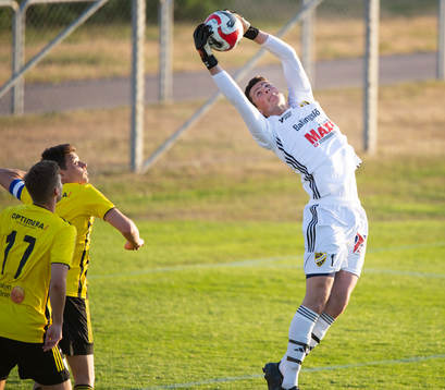 IFK Hässleholms målvakt Victor Stulic i matchen i