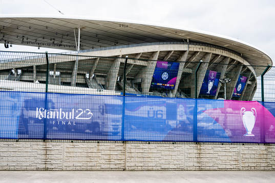 General exterior view of Atatürk Olympic Stadium