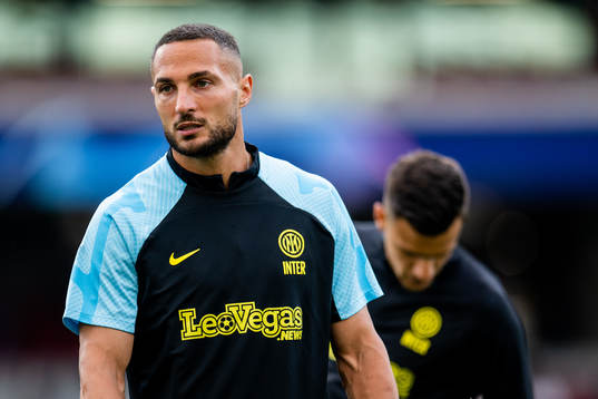 Danilo D'Ambrosio of Inter at a training session