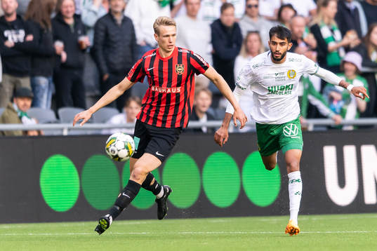 Brommapojkarnas Torbjörn Lysaker Heggem och Hammarbys