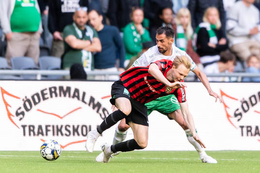 Hammarbys Loret Sadiku och Brommapojkarnas Tim Waker