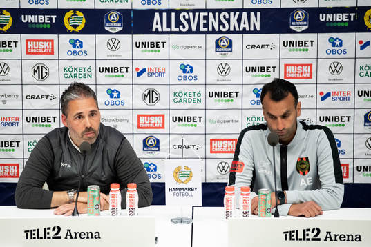 Hammarbys tränare Marti Cifuentes och Brommapojkarnas
