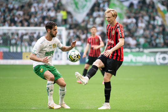 Hammarbys Adi Nalic och Brommapojkarnas Tim Waker