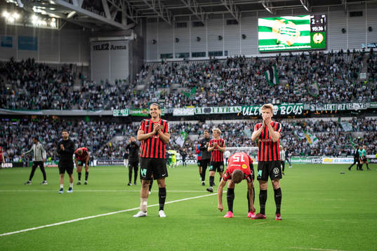 under fotbollsmatchen i Allsvenskan mellan Hammarby och