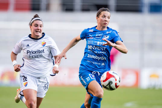 Djurgårdens Hayley Dowd och Kalmars Patricia Fischerova