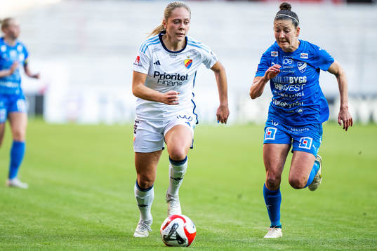 Djurgårdens Alice Bergström och Kalmars Jessica Ayers