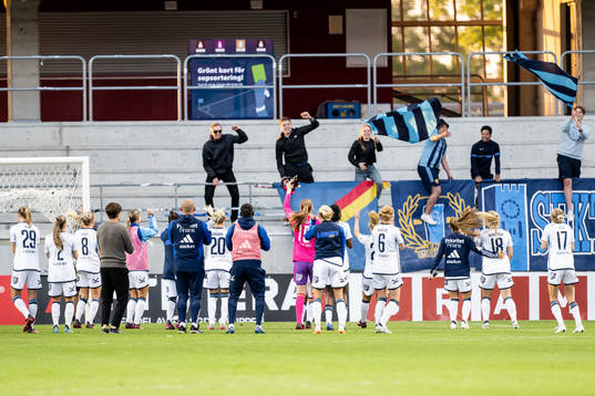 Djurgårdens spelare jublar