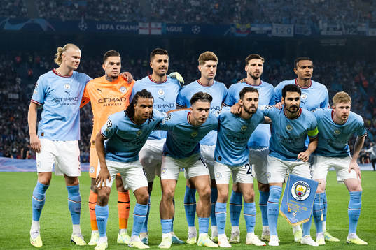 The starting eleven of Manchester City