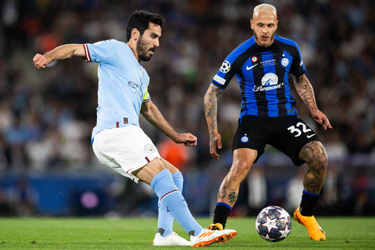 Ilkay Gundogan of Manchester City and of Inter Federico
