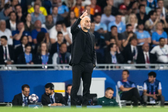 Head coach Pep Guardiola of Manchester City