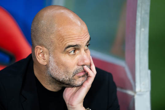 Head coach Pep Guardiola of Manchester City