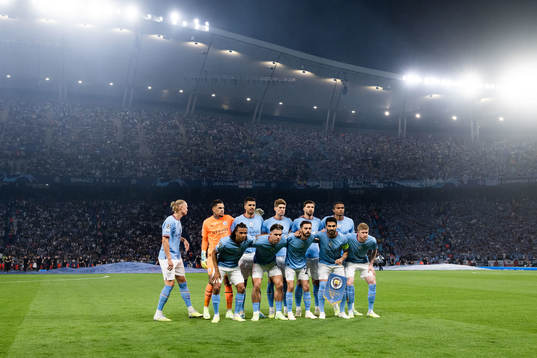 The starting eleven of Manchester City