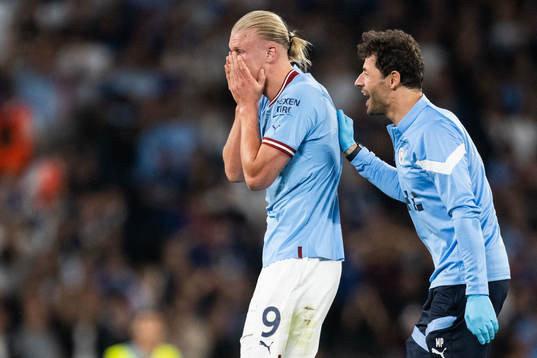 Erling Braut Haaland of Manchester City celebrates