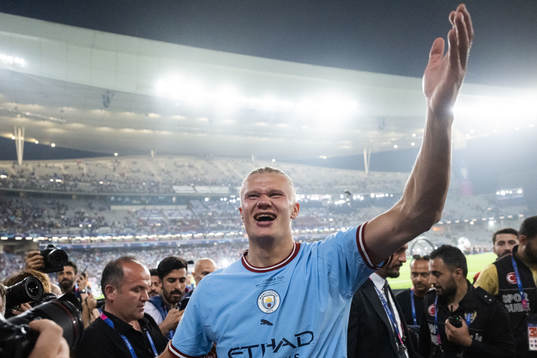 Erling Braut Haaland of Manchester City celebrates