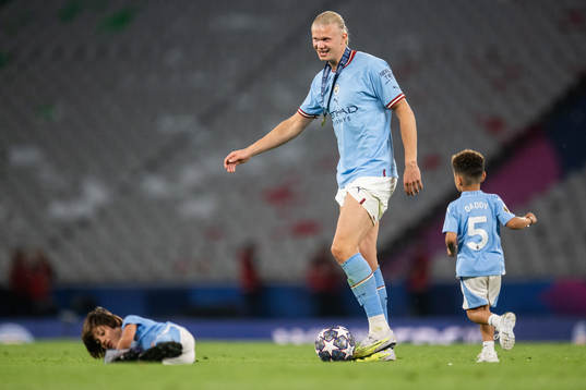 Erling Braut Haaland of Manchester City celebrates