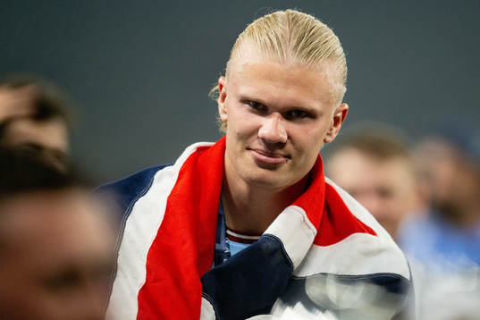 Erling Braut Haaland of Manchester City celebrates