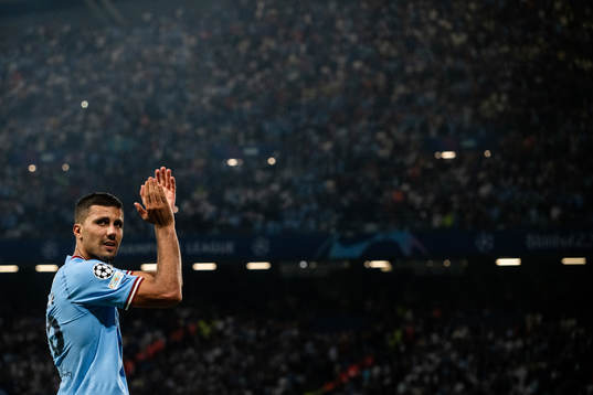 Rodrigo of Manchester City celebrates