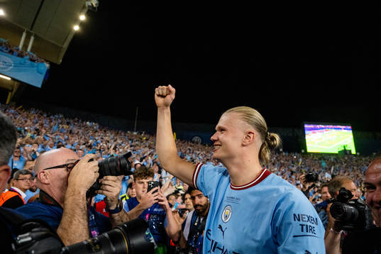 Erling Braut Haaland of Manchester City celebrates