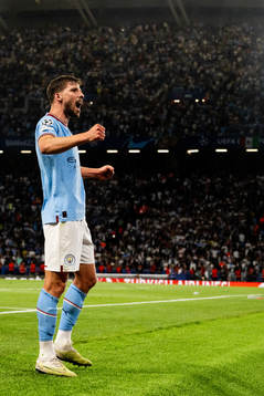 Ruben Dias of Manchester City celebrates