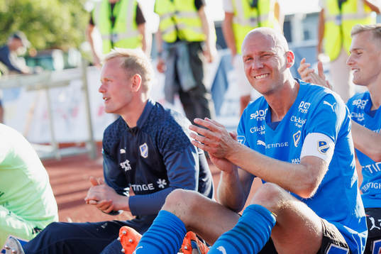 Halmstads Andreas Johansson jublar