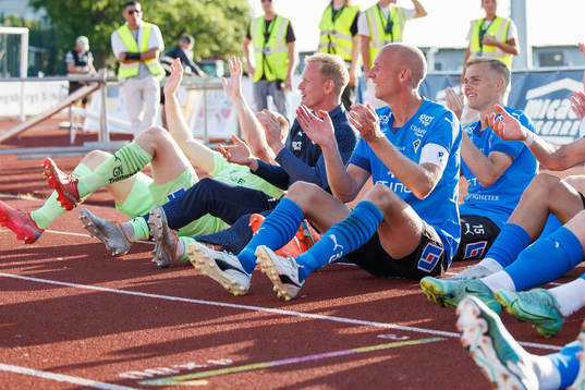 Halmstads Andreas Johansson jublar