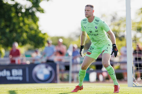 Halmstads målvakt Malkolm Nilsson Säfqvist