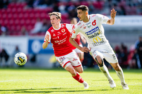 Kalmars Johan Karlsson och Degerfors Seid Korac