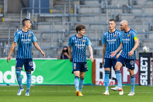 Djurgårdens Haris Radetinac, Oliver Berg och Marcus